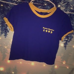 Cropped Santa Monica Forever 21 Tee